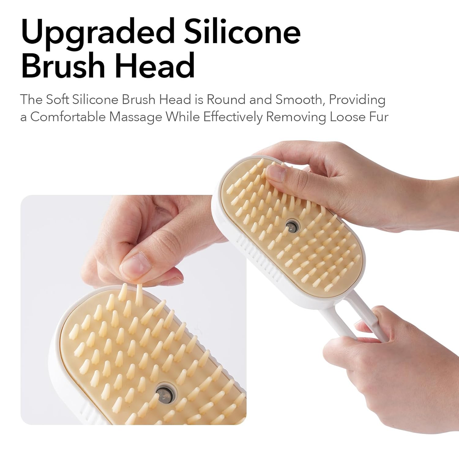 Miley&Daisy Upgraded Steam Cat & Dog Brush – 5-in-1 Grooming Essential